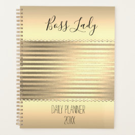 Agenda Sleek Dourado Boss Lady