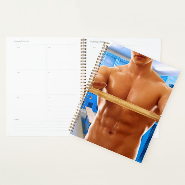 Agenda SlipperyJoe muscular homem abdominal quarto de ves (Exibição)