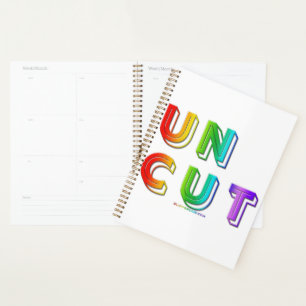Agenda SlipperyJoe não cortado vibrante animado neon arco