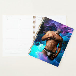 Agenda SlipperyJoe's cueca masculina musculosa protuberân