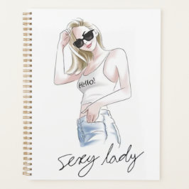 Agenda Slogan de senhora sexy com moça