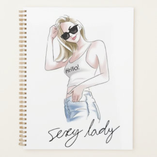 Agenda Slogan de senhora sexy com moça