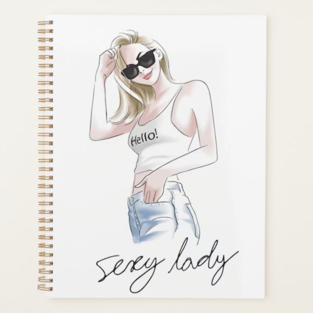 Agenda Slogan de senhora sexy com moça (Frente)
