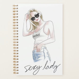Agenda Slogan de senhora sexy com moça