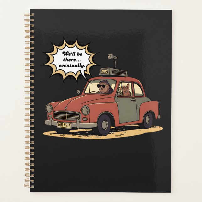 Agenda Sloth and Bunny Cartoon Road Trip Adventure (Frente)