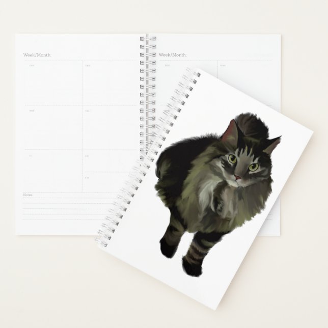 Agenda Sm Planner Maine Coon Cat (Exibição)