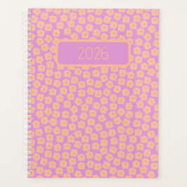 Agenda Small Peach Flowers on Pink