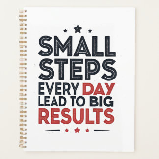 Agenda Small Steps Every Day Lead – Motivational Quote De