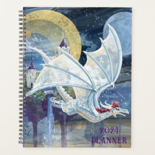 Agenda Snowy White Dragon Guardian Planner