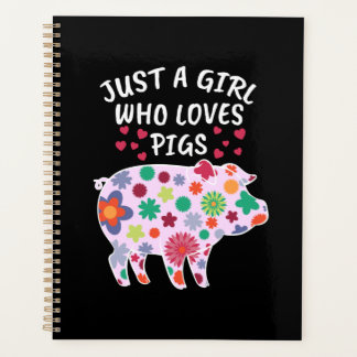 Agenda Só Uma Menina Que Ama Suínos Dando Presente Para A