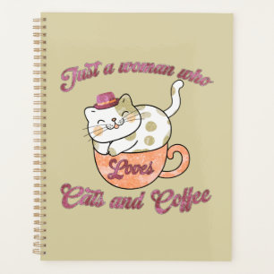 Agenda Só uma mulher que ama gatos e café