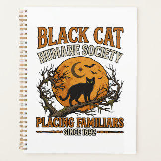 Agenda Sociedade Humana Black Cat Halloween Lua Cheia Mor