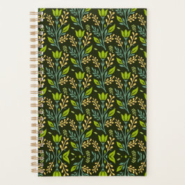 Agenda Sofisticado design de padrão floral azul e bege