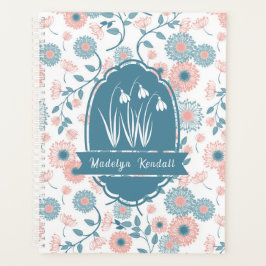 Agenda Soft Laurentian Floral Custom Name