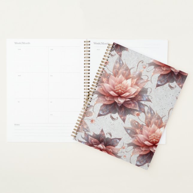 Agenda Soft Pastel Floral Planner–Elegant Daily Organizer (Exibição)