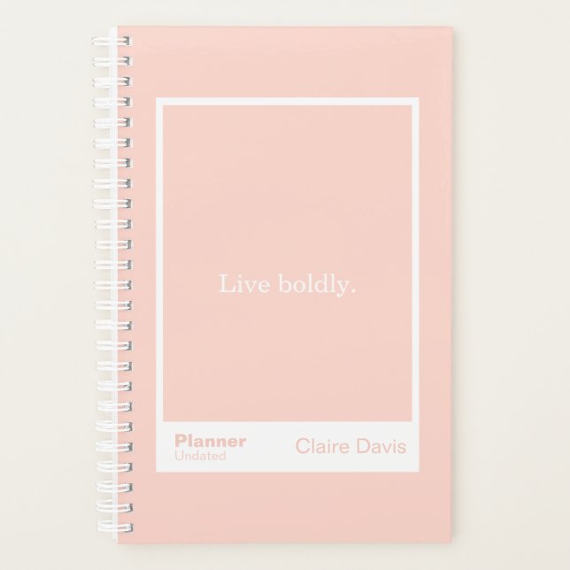 Agenda Soft Peach Block Quote | Fully Customizable (Frente)