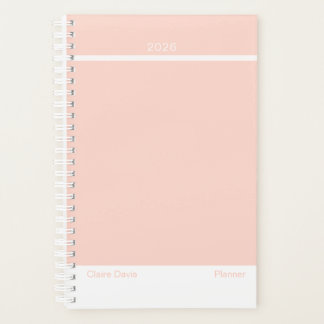 Agenda Soft Peach Minimalist Planner