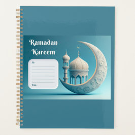 Agenda Soft Watercolor Mosque Ramadan Serenity