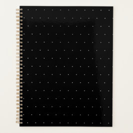 Agenda Solid Black with White Dot Style