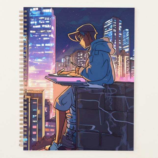 Agenda Solitário Anime Girl (Frente)