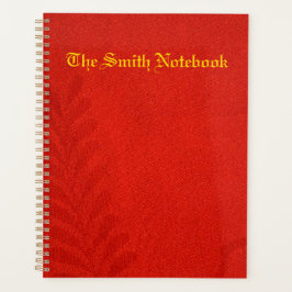 Agenda Sombra Mínima Mínima de Folha Vermelha Vibrante