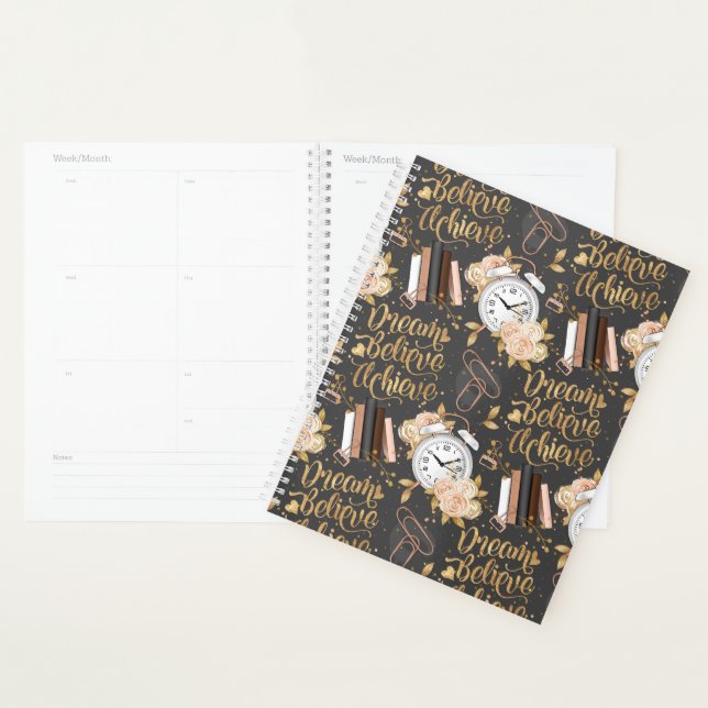 Agenda Sonhe, Acredite, Alcance Planner (Exibição)