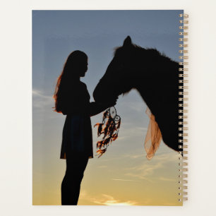 Agenda Sonho Nativo Americano Mulher Cavalo Sombra Captur