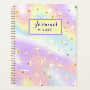Agenda Sonhos de Aquarela Pastel Personalizados