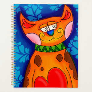 Agenda Sorriso Laranja Tabby Cat