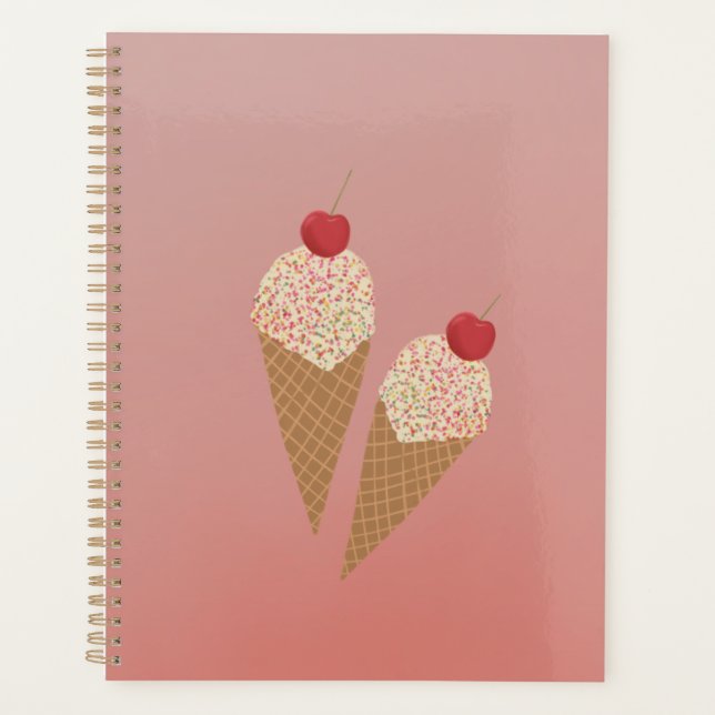 Agenda Sorvete de cereja doce (Frente)
