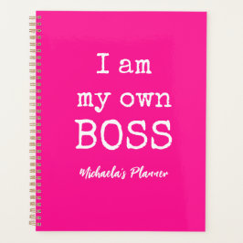 AGENDA SOU O MEU PRÓPRIO CHEFE|PINK E BRANCO