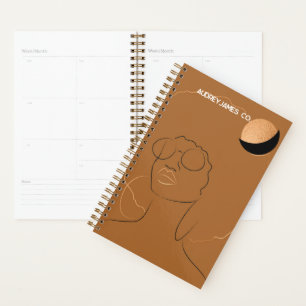 Agenda Soul Sister Afro Dourado Planner