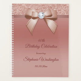 Agenda Sparkles & Glamor, Festa de aniversário Dourada Ro