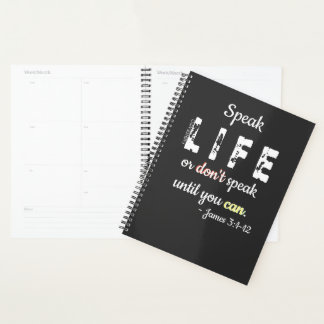 Agenda Speak Life or Don't Speak - Planner