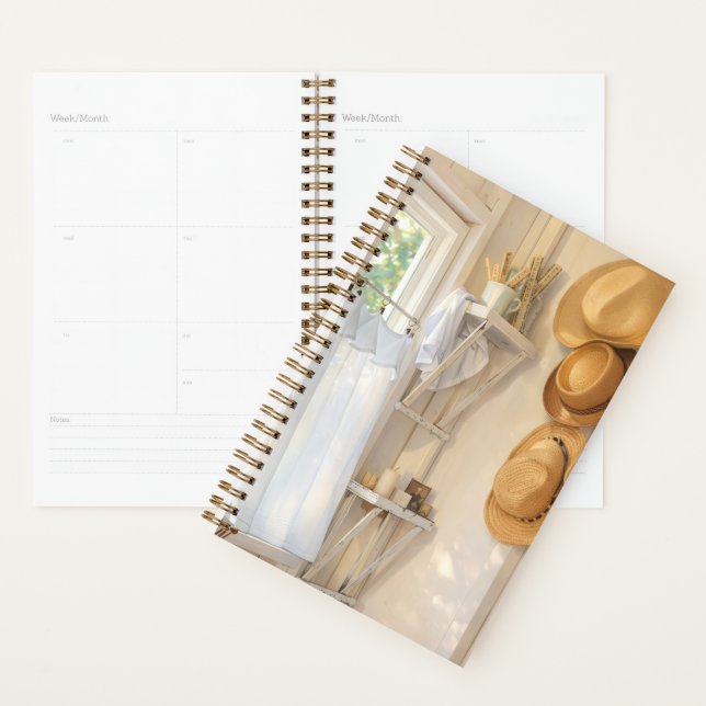 Agenda Spiral Planner Soft Breeze Curtain (Exibição)