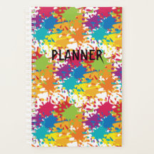 Splash de pintura de várias cores