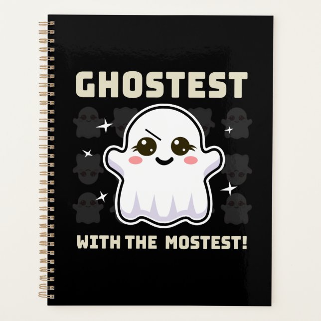 Agenda Spooky Kawaii Ghost Halloween Planner (Frente)