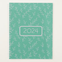 Springy: Folhas Mão-Esboçadas em Mint Green