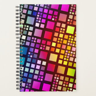Agenda stained glass squares - vibrant rainbow : 
