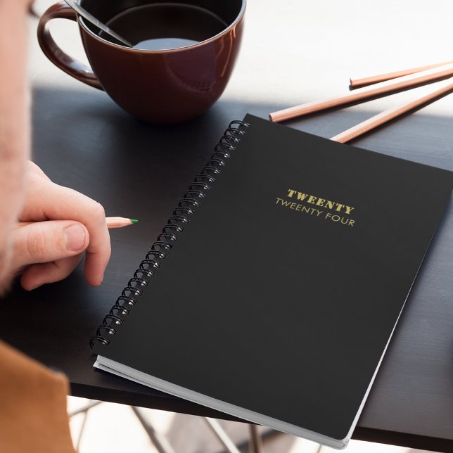 Agenda Standard Business Corporate Gold Script 2024 (Criador carregado)