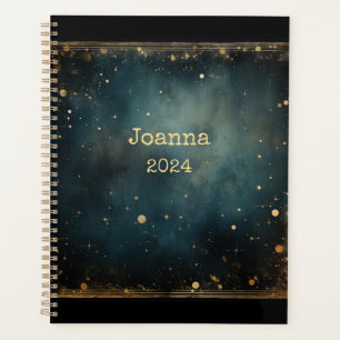 Agenda Starry night azul romântico com nome