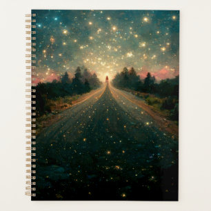 Agenda Starry Road Fantasy Paisagem Sci-Fi