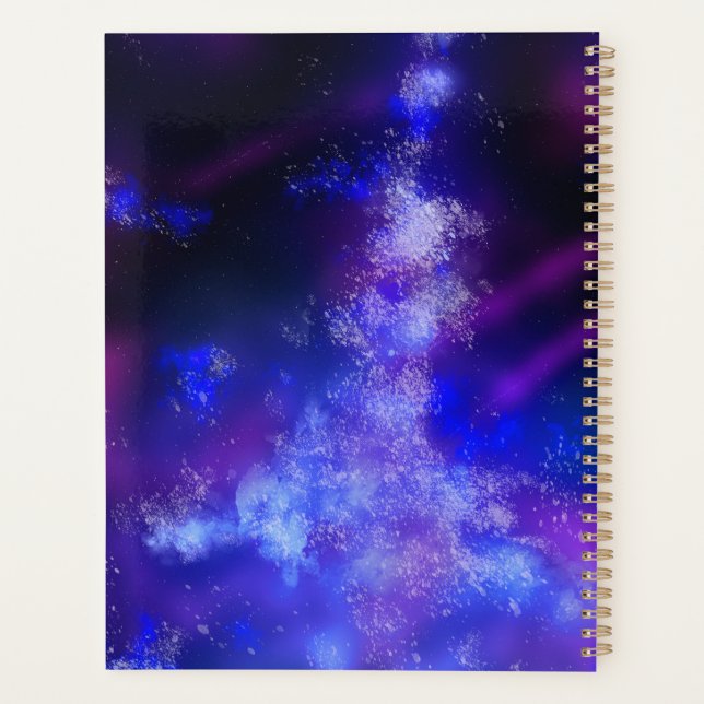 Agenda Stars Night Sky Midnight Blue Sapphire Via Látea (Verso)