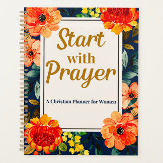 Agenda Start with Prayer Christian Planner for Women