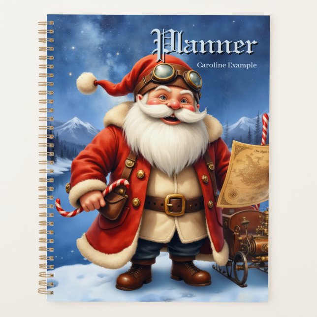 Agenda Steampunk Santa Claus – Vintage Christmas Adventur (Frente)