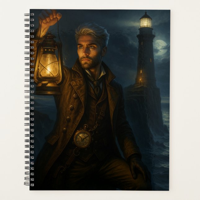 Agenda Steampunk Victorian Fantasy Lighthouse Keeper (Frente)