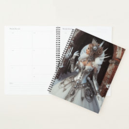 Agenda Steampunk Vintage Victorian Lady Ice Queen