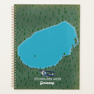 Agenda Steinhuder Meer Alemanha Mapa Tela Impressão