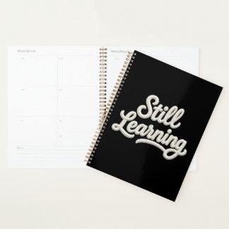 Agenda Still Learning Script Typography Spiral Planner