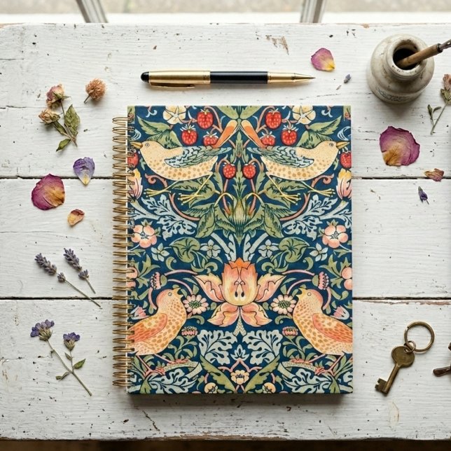 Agenda Strawberry Thef William Morris Colorful Planner (Criador carregado)